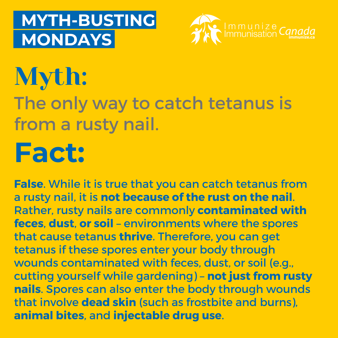 Myth-busting Mondays - tetanus - image 3 for Instagram