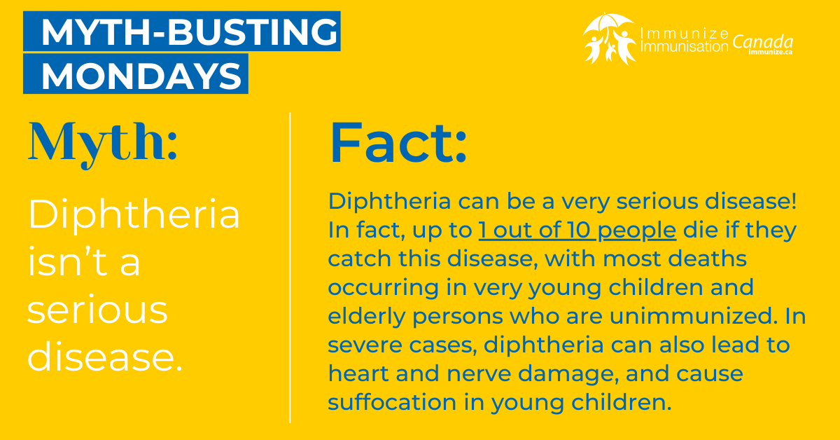 Myth-busting Monday (Facebook) - Diphtheria 1
