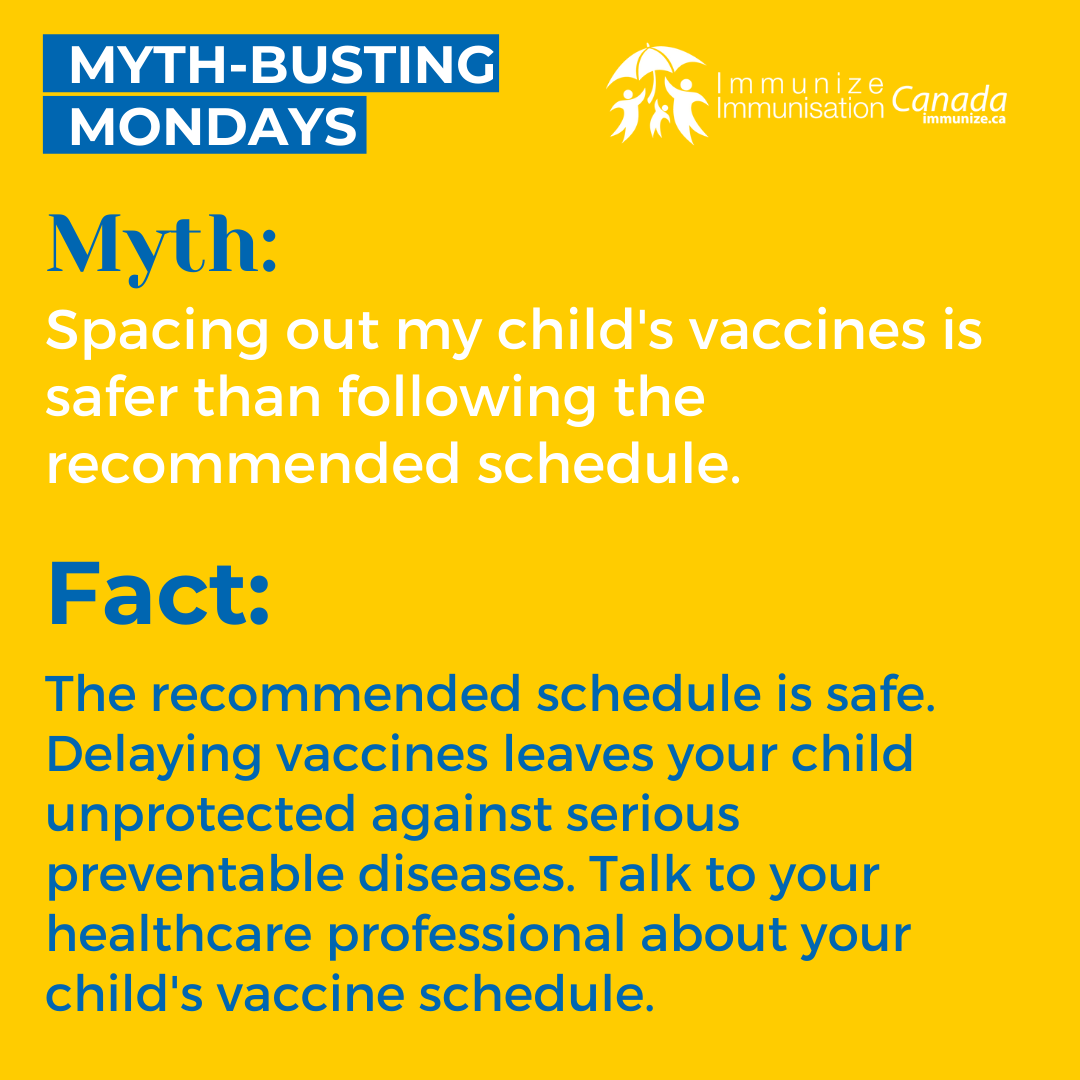 Myth-busting Mondays (Instagram) - Spacing out vaccines