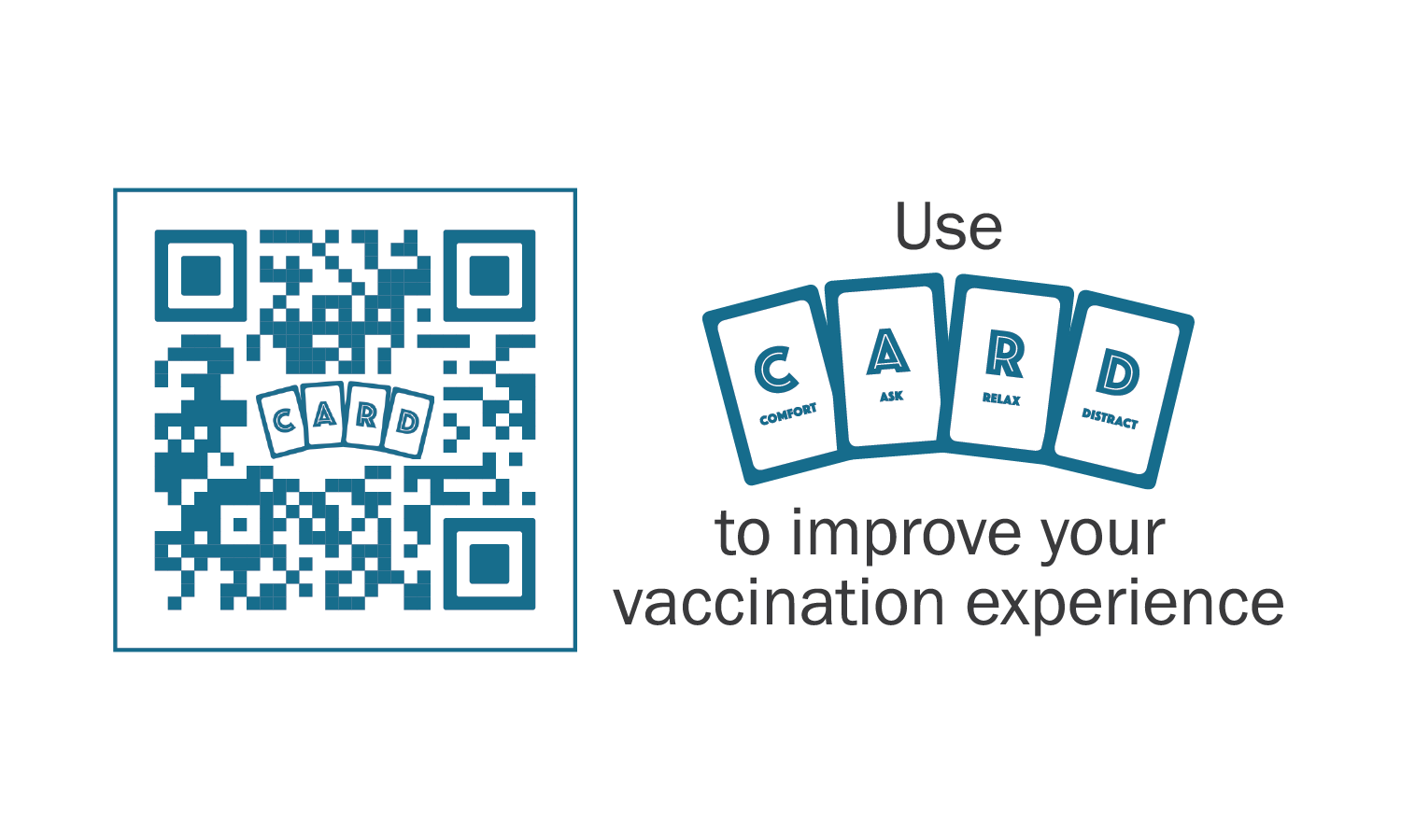 Use CARD to improve your vaccination experience: QR code