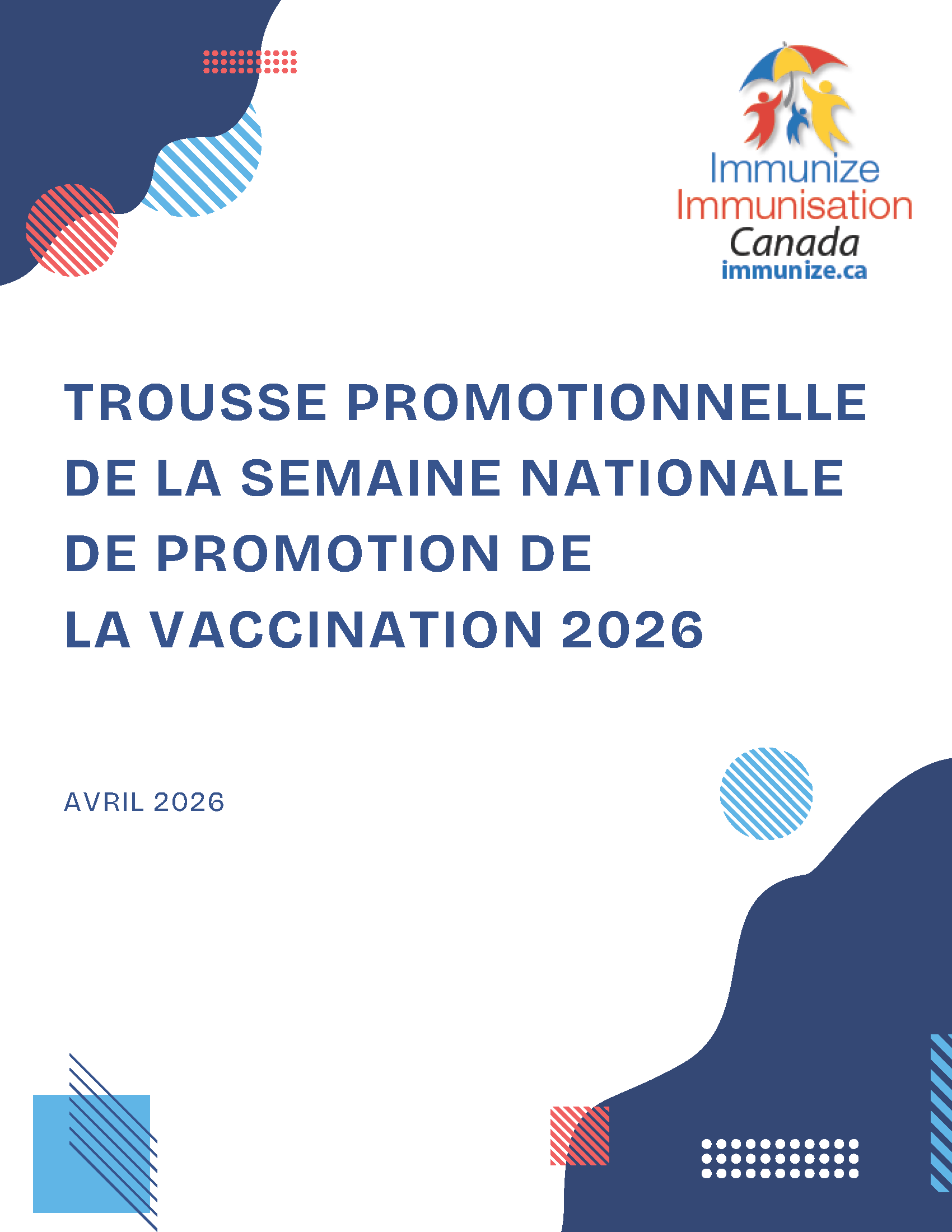 Semaine nationale de promotion de la vaccination 2026 : Trousse promotionnelle