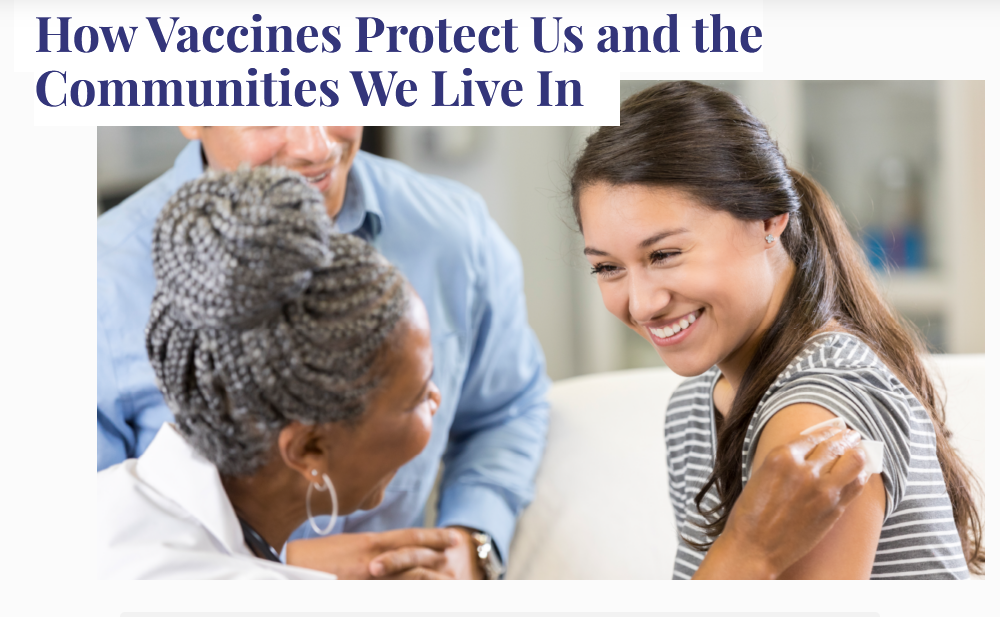 How Vaccines Protect Us and the Communities We Live In