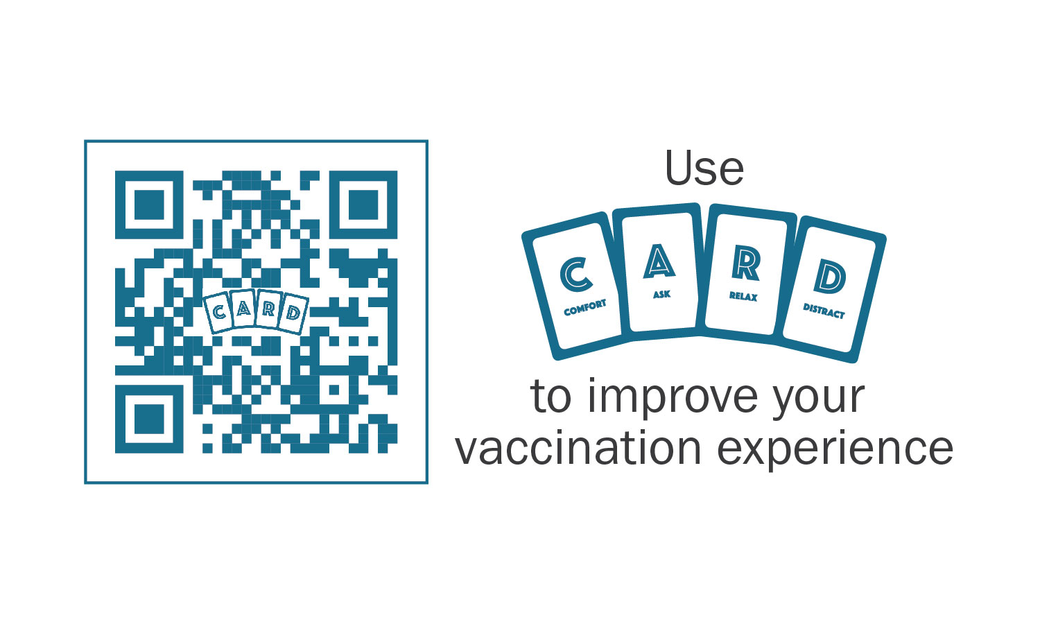 Use CARD to improve your vaccination experience: QR code