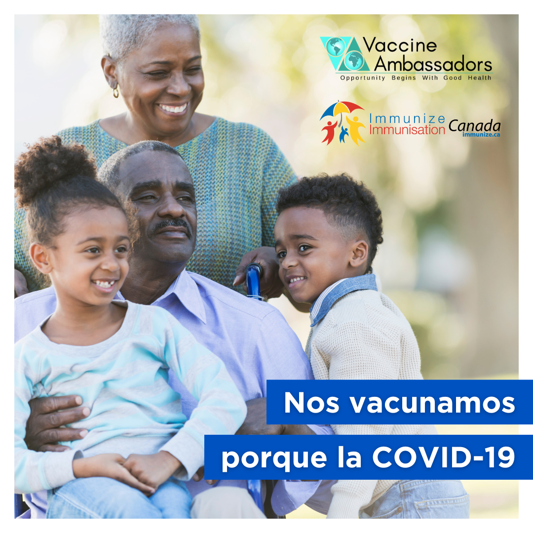 Nos vacunamos porque la COVID-19