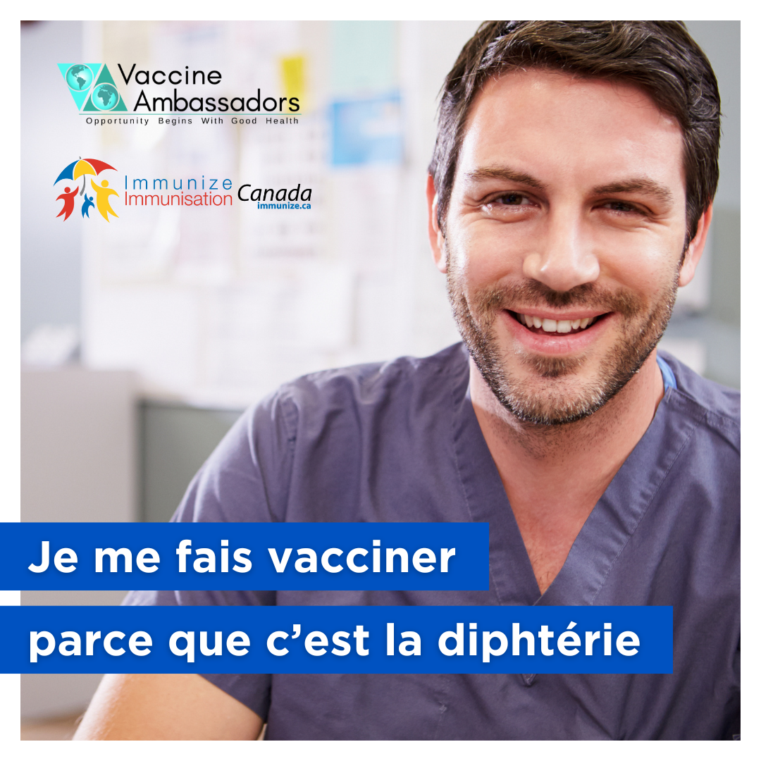 Je me fais vacciner parce que c’est la diphtérie