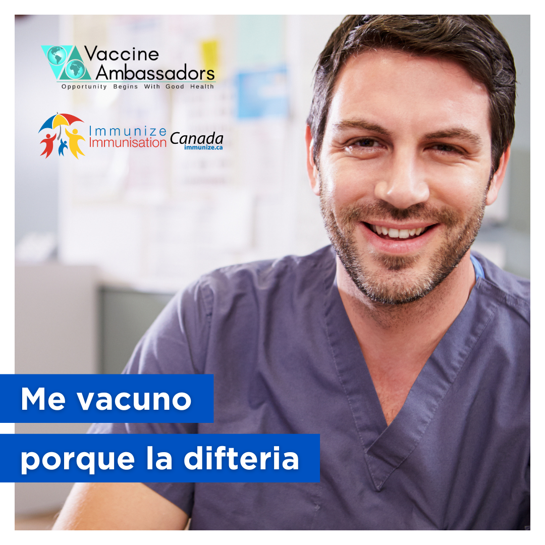 Me vacuno porque la difteria