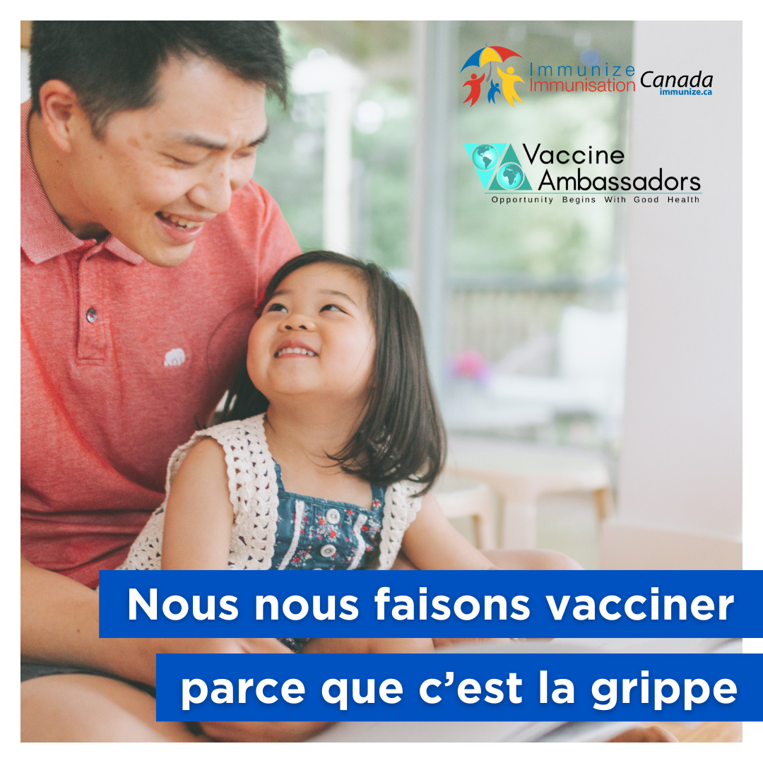 Nous nous faisons vacciner parce que c'est la grippe