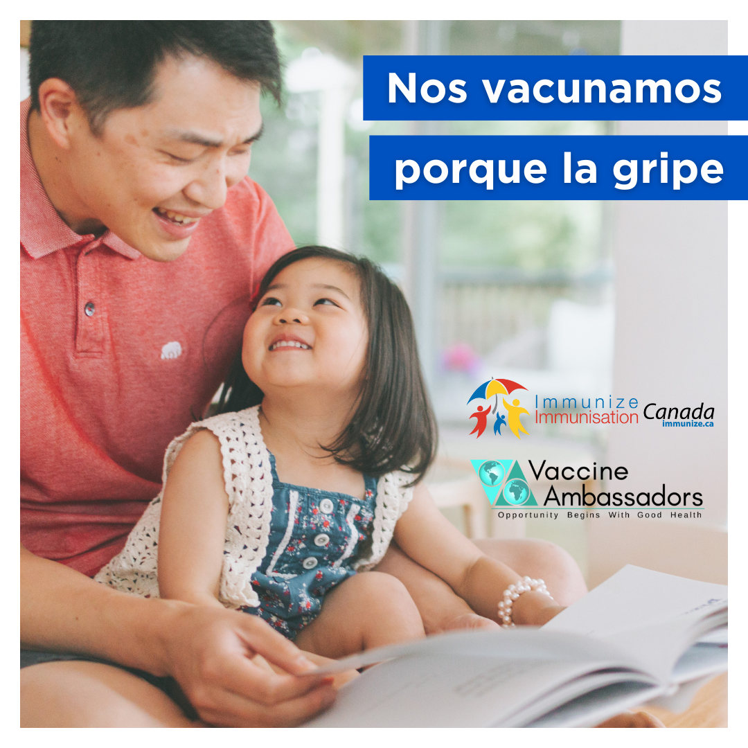 Nos vacunamos porque la gripe