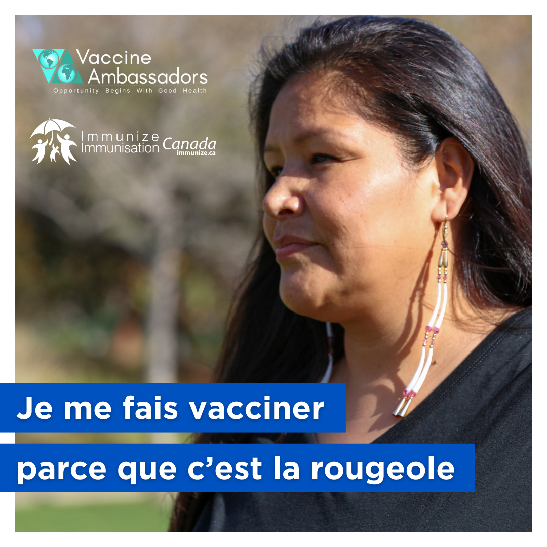 Je me fais vacciner parce que c'est la rougeole