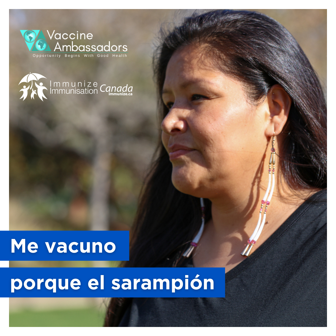 Me vacuno porque el sarampión