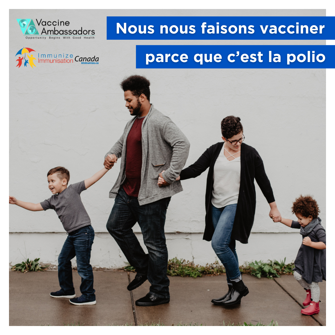 Nous nous faisons vacciner parce que c'est la polio