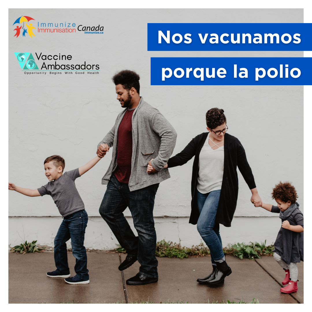Nos vacunamos porque la polio