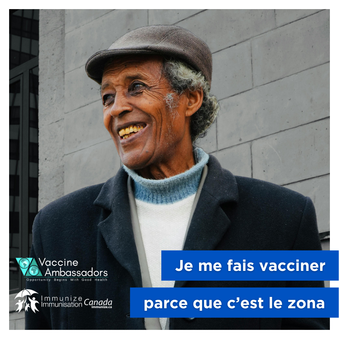 Je me fais vacciner parce que c'est le zona