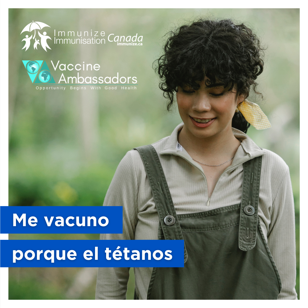 Me vacuno porque el tétanos