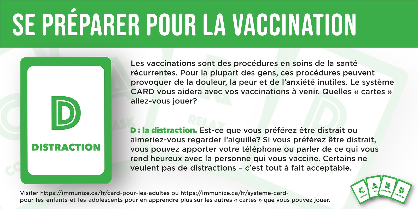 Se préparer pour la vaccination : Distraction