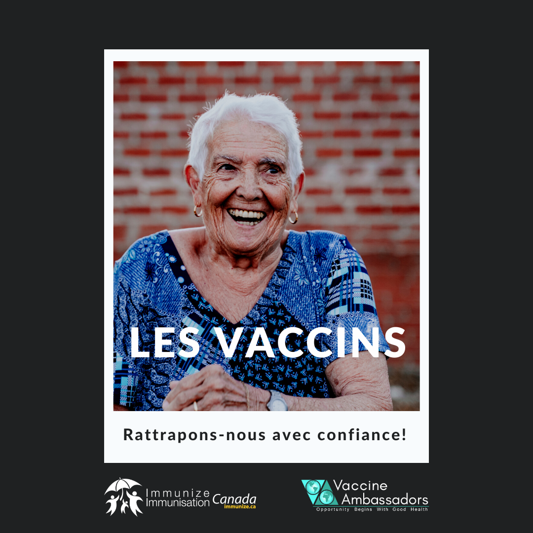 Les vaccins : Rattrapons-nous avec confiance! - image 14 pour Twitter/Instagram
