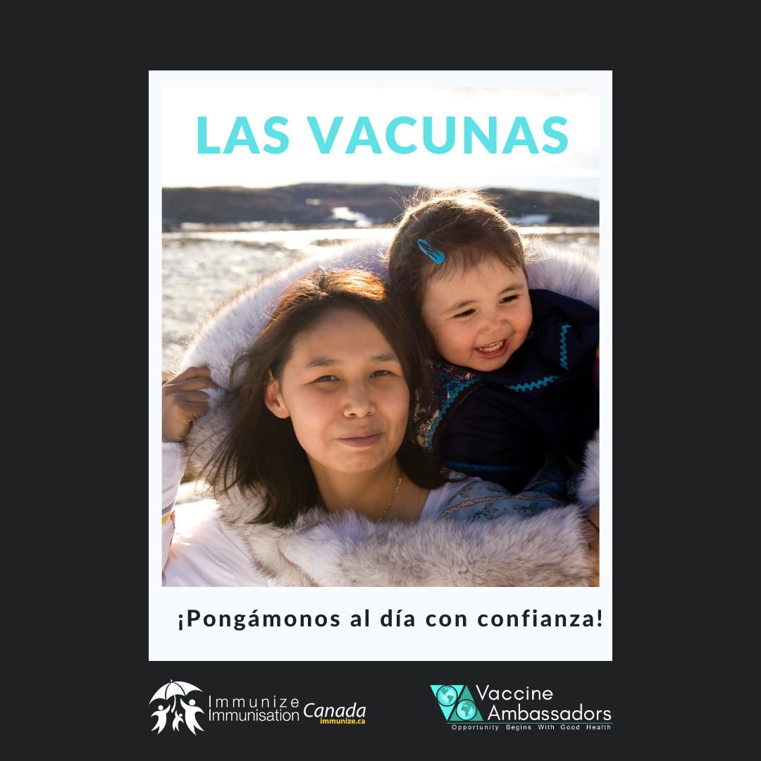 Vaccines: Let's catch up with confidence! - image 1 for Twitter/Instagram, in Spanish