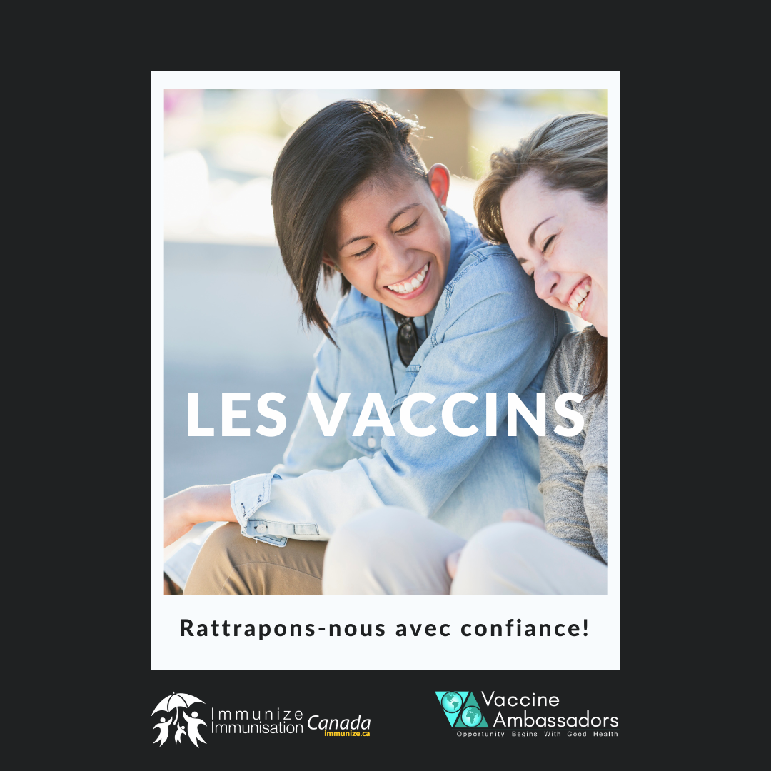 Les vaccins : Rattrapons-nous avec confiance! - image 21 pour Twitter/Instagram