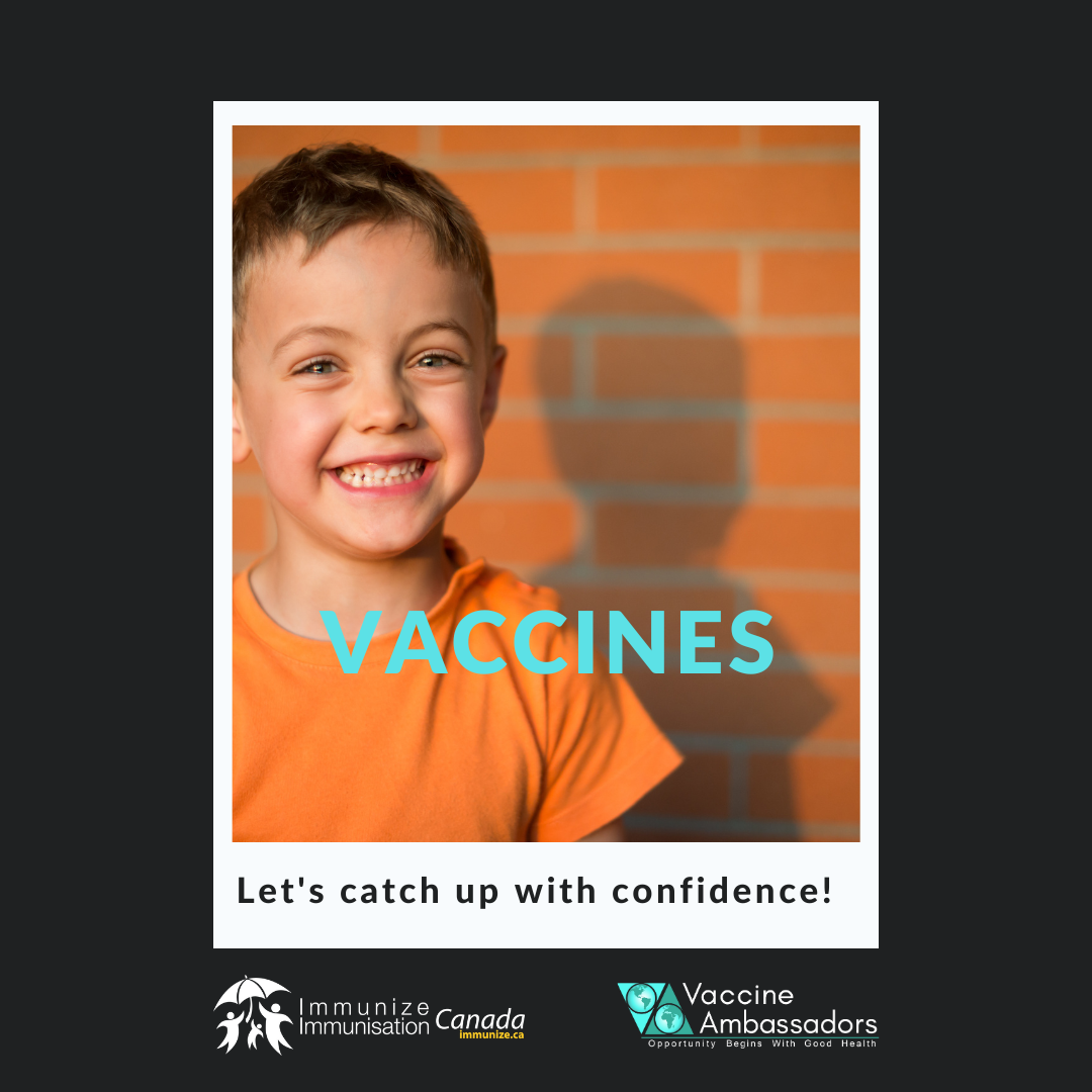 Vaccines: Let's catch up with confidence! - image 2 for Twitter/Instagram