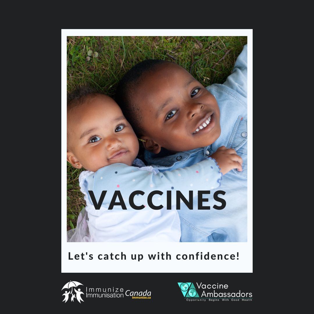 Vaccines: Let's catch up with confidence! - image 3 for Twitter/Instagram