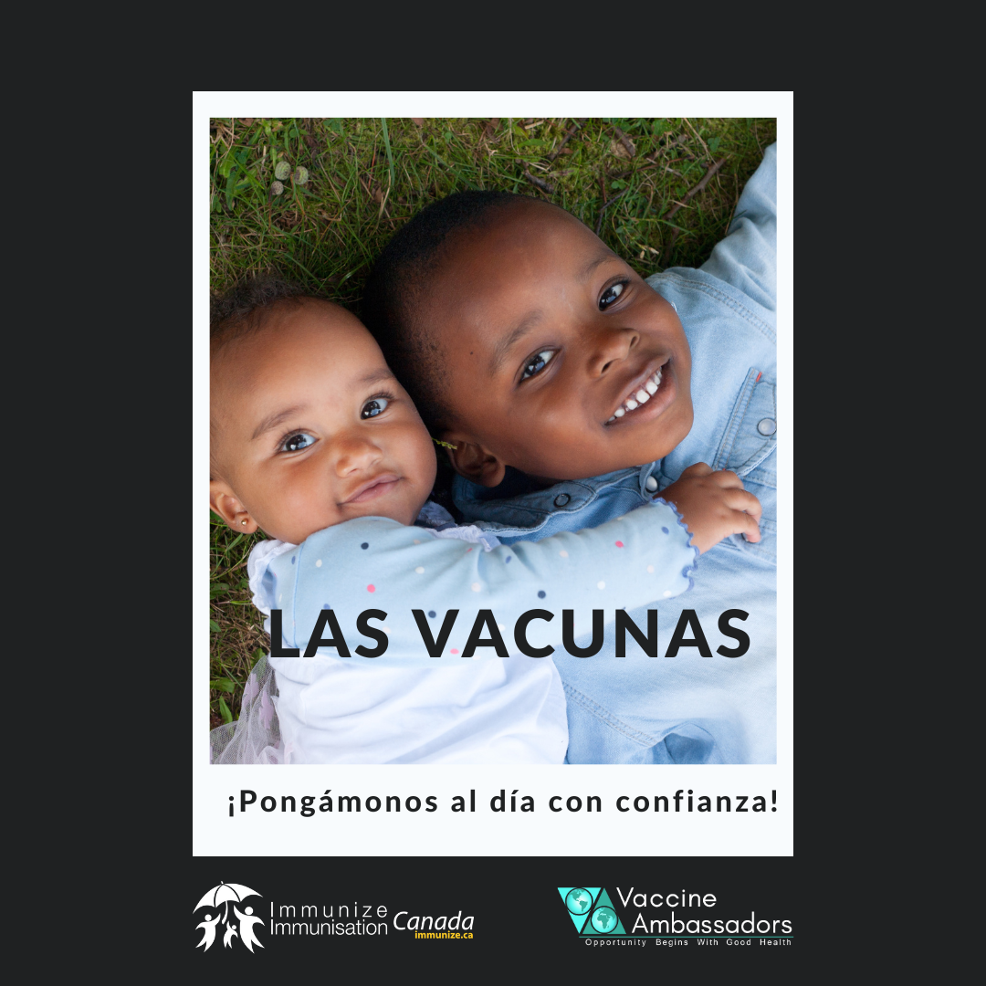 Vaccines: Let's catch up with confidence! - image 3 for Twitter/Instagram, in Spanish