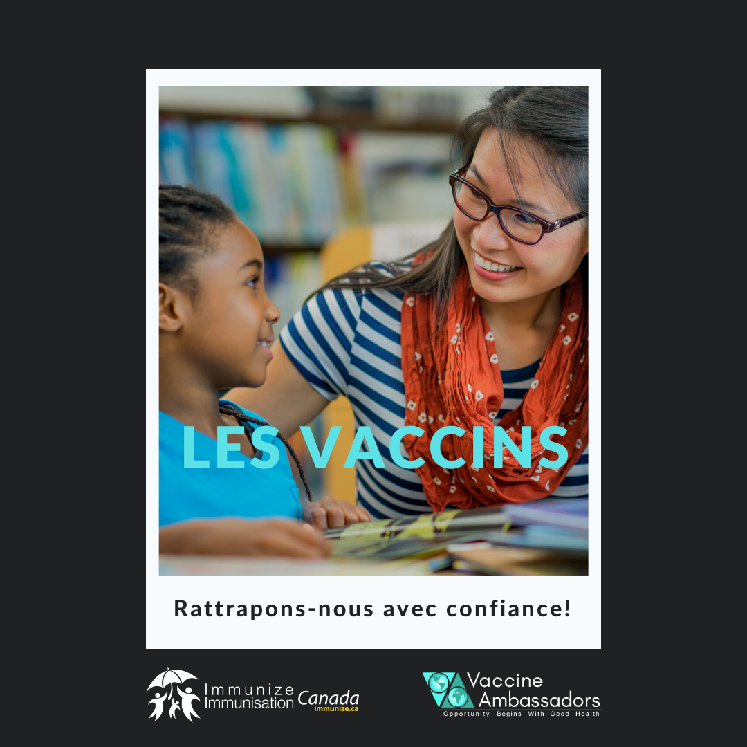 Les vaccins : Rattrapons-nous avec confiance! - image 40 pour Twitter/Instagram