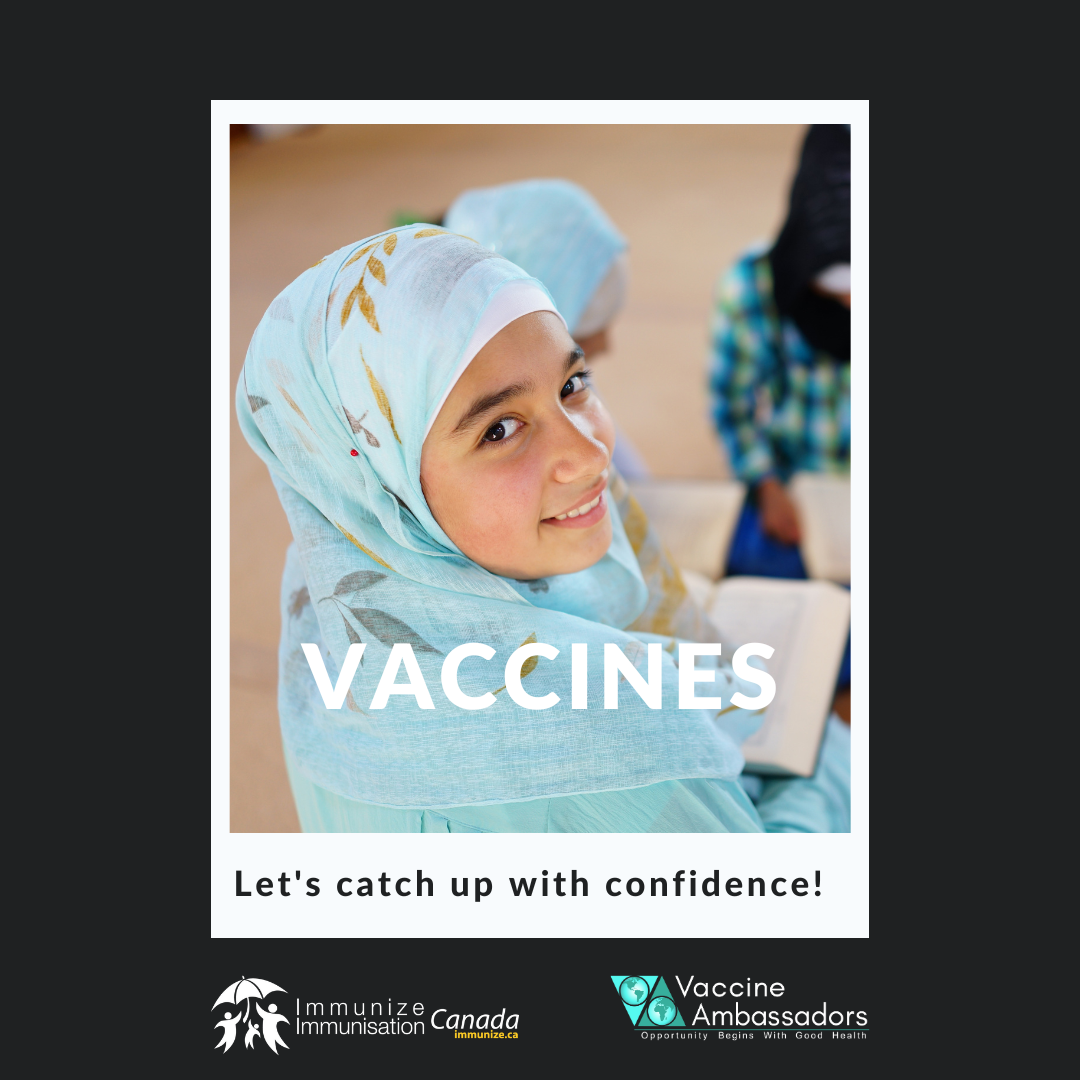 Vaccines: Let's catch up with confidence! - image 6 for Twitter/Instagram