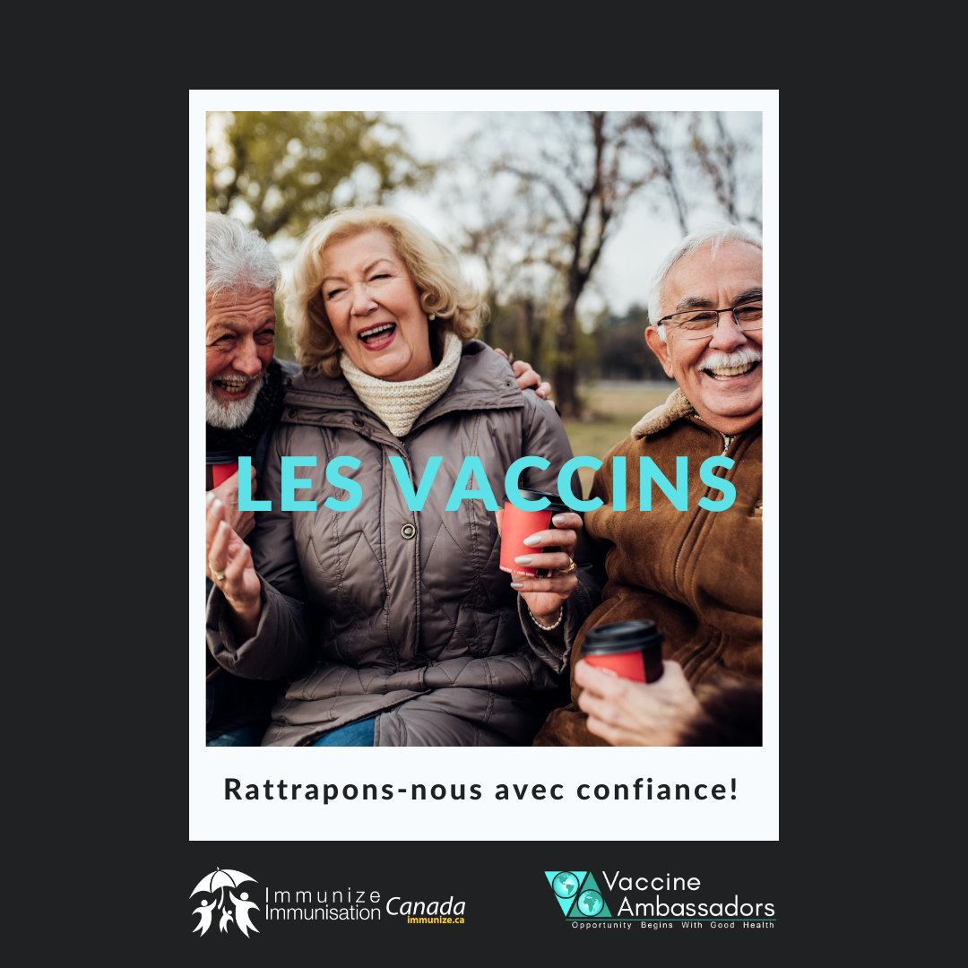 Les vaccins : Rattrapons-nous avec confiance! - image 8 pour Twitter/Instagram
