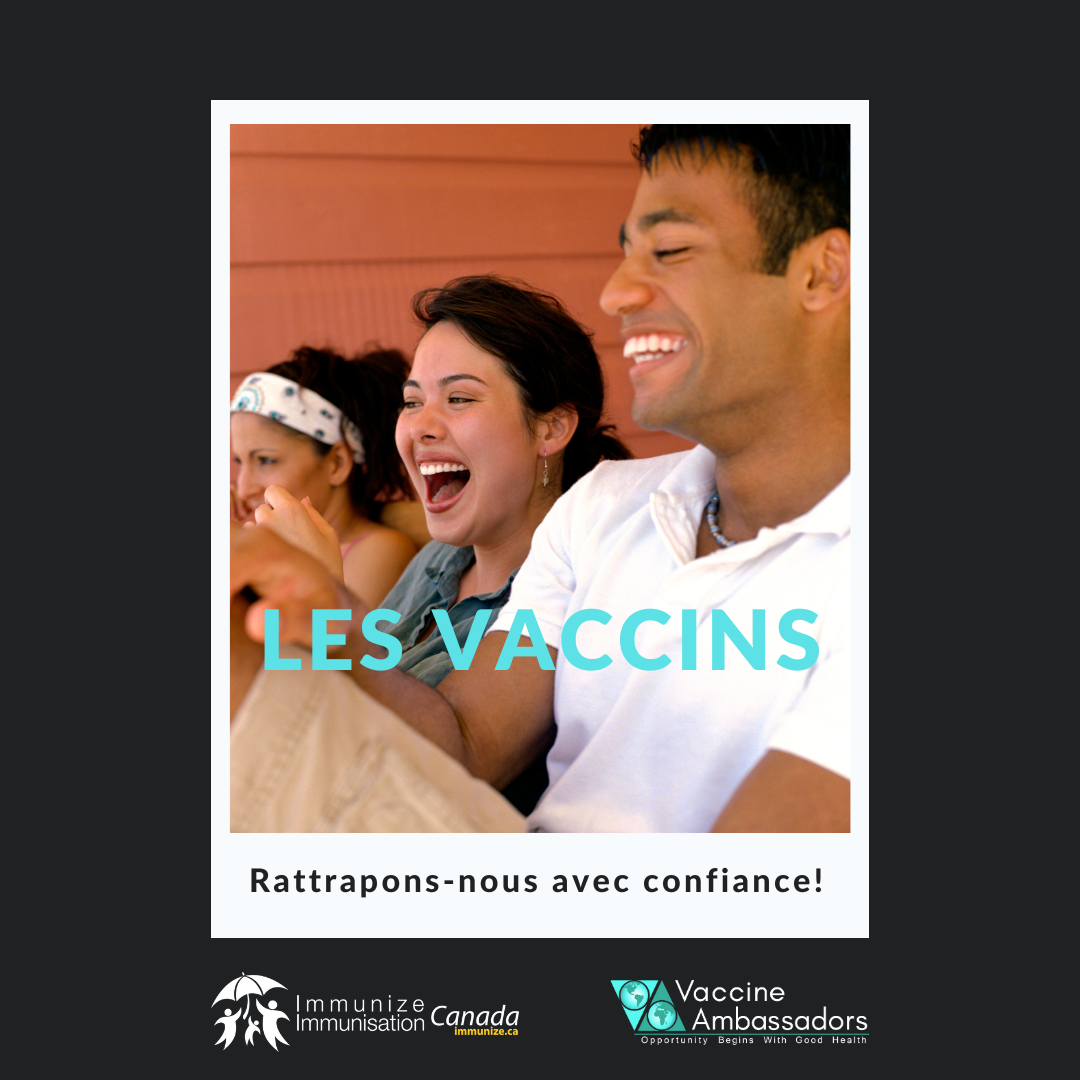 Les vaccins : Rattrapons-nous avec confiance! - image 9 pour Twitter/Instagram