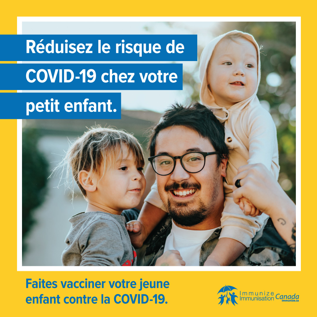 Réduisez le risque de COVID-19 chez votre petit enfant (image pour médias sociaux 1 pour Instagram)
