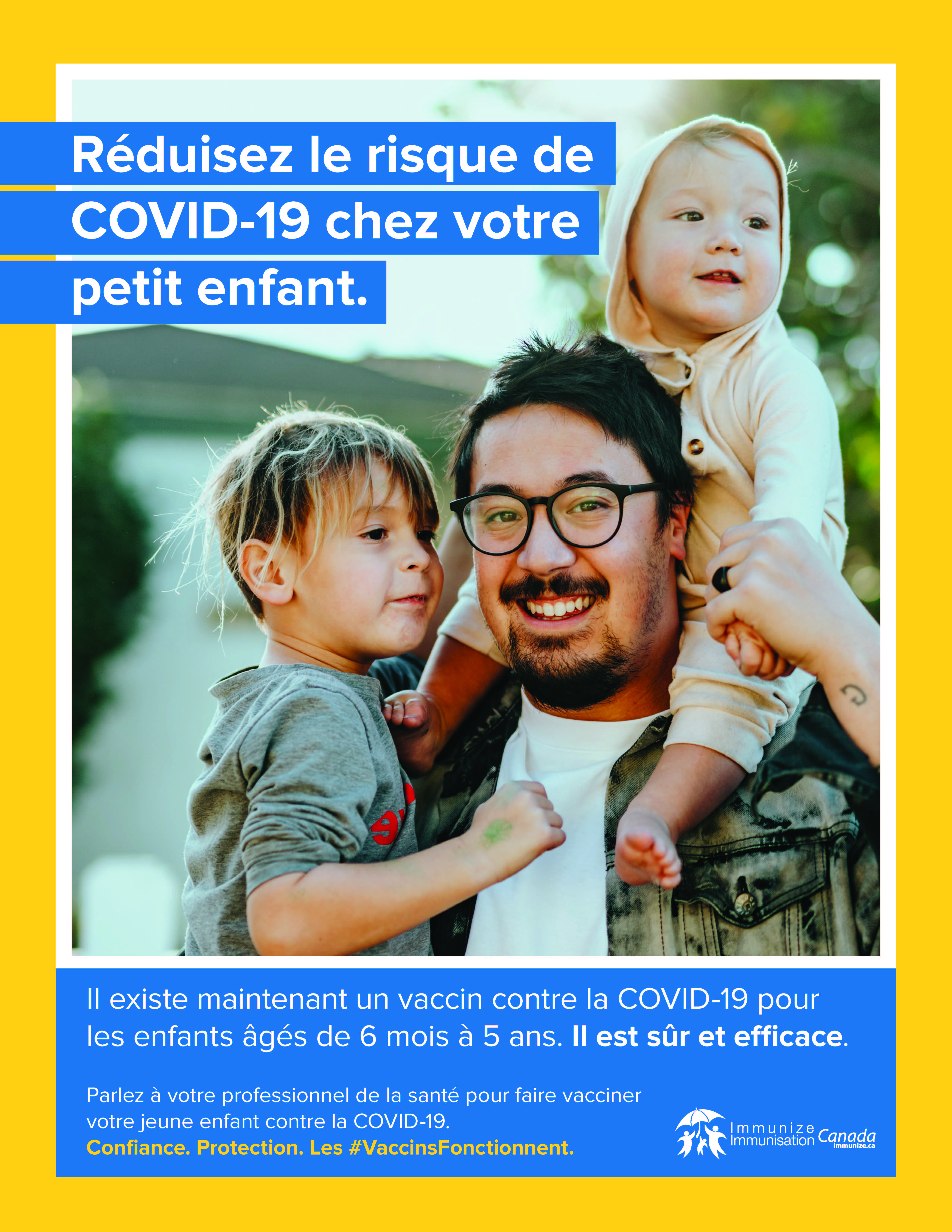 Réduisez le risque de COVID-19 chez votre petit enfant (affiche 1)