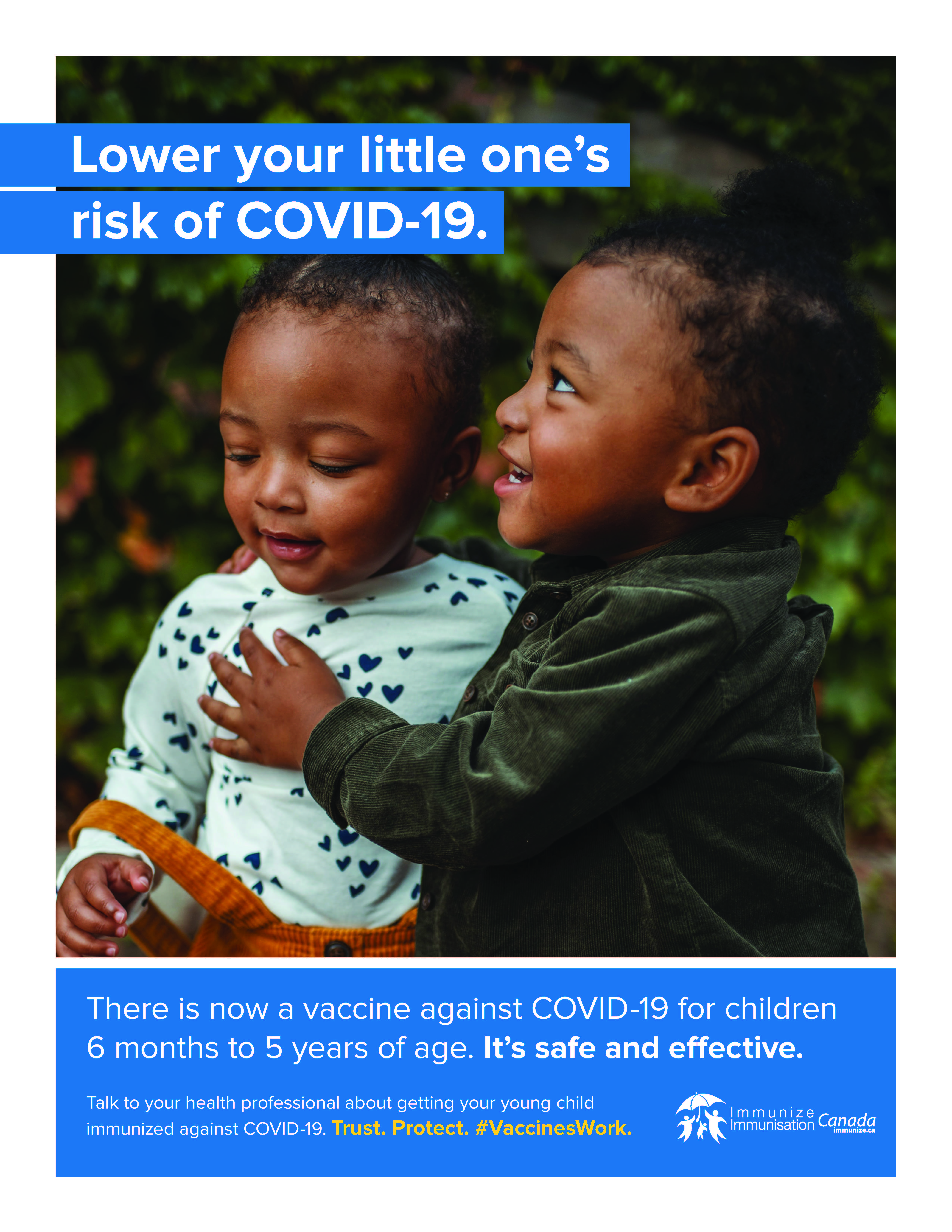 Lower your little one's risk of COVID-19 (poster 2)