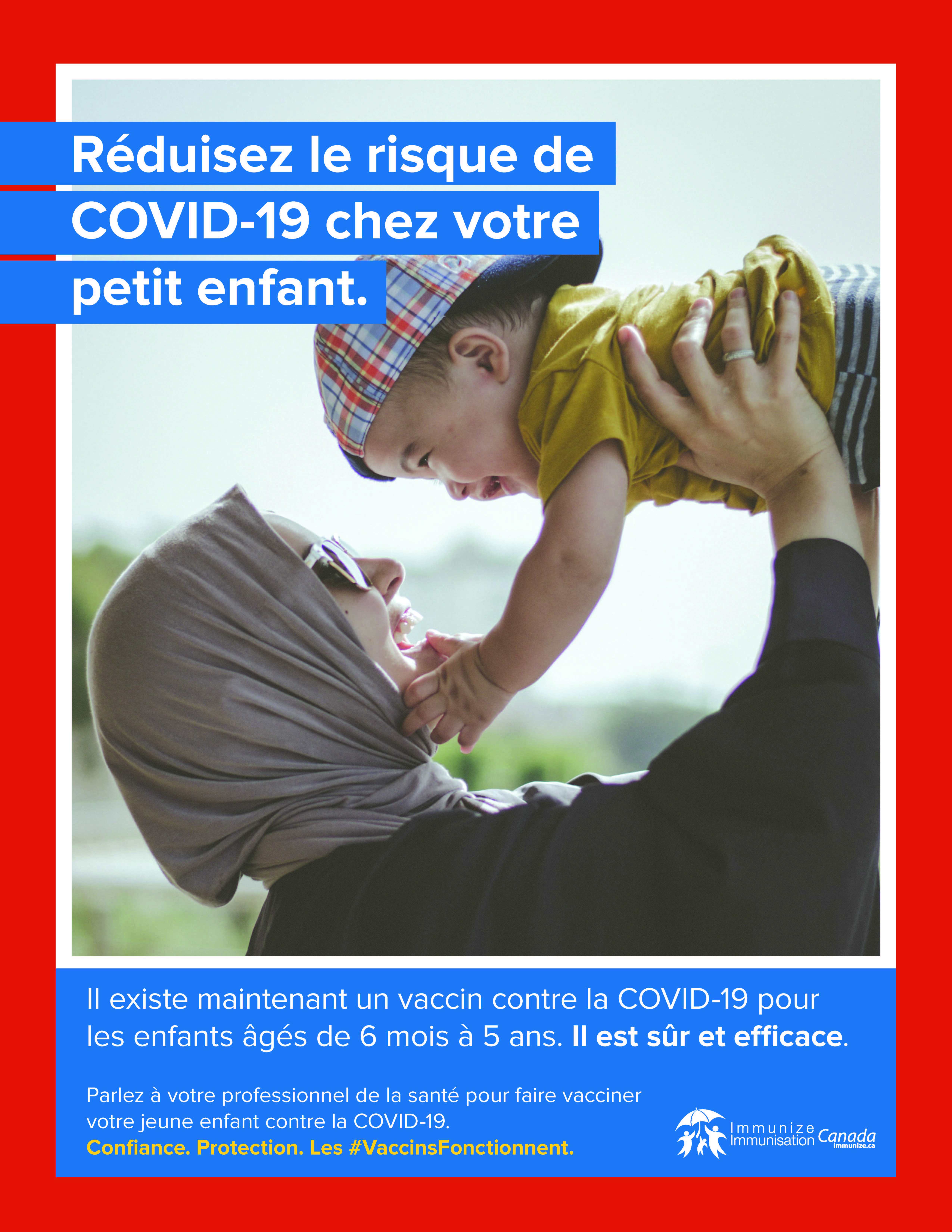 Réduisez le risque de COVID-19 chez votre petit enfant (affiche 3) 