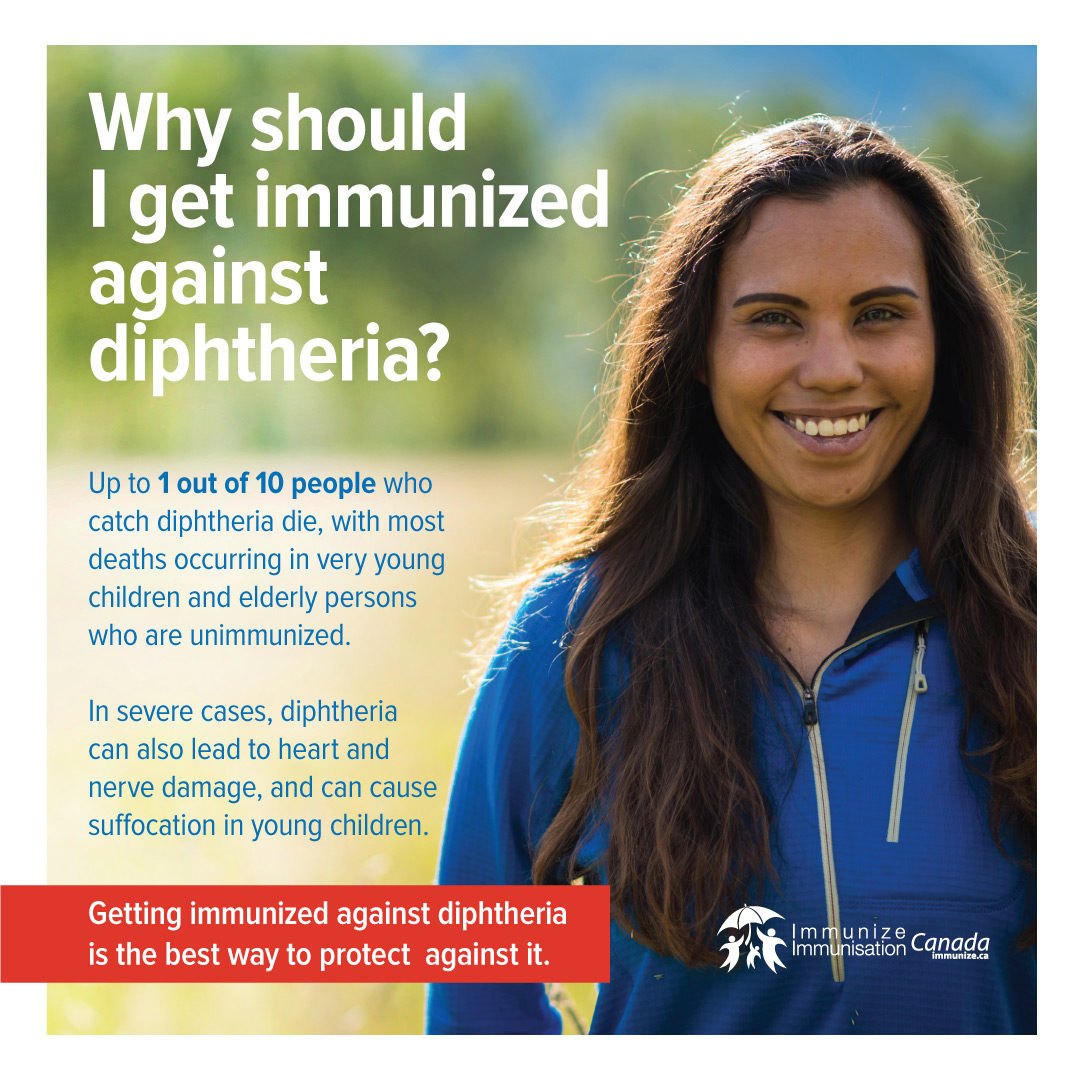 Why should I get immunized against diphtheria? - image for Instagram