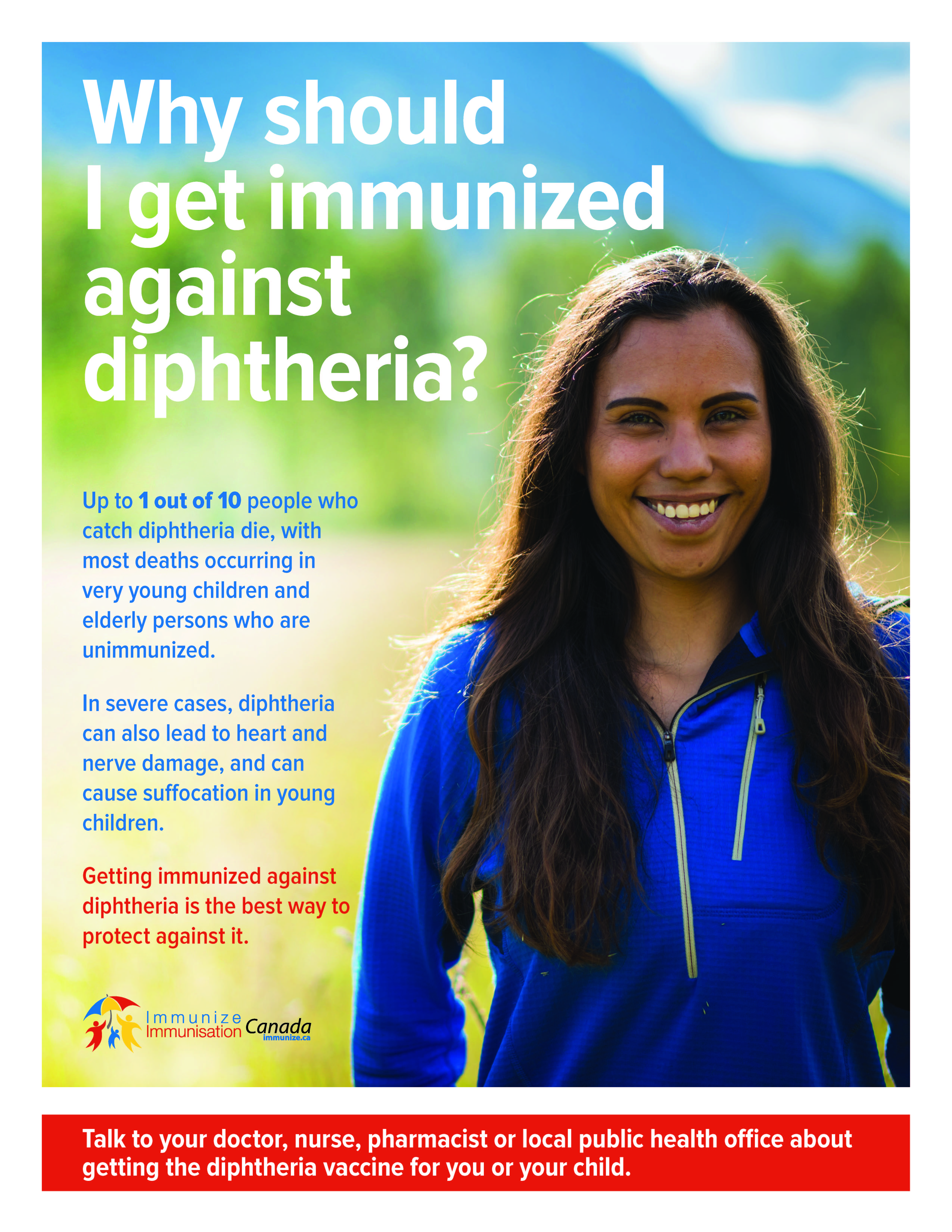 Why should I get immunized against diphtheria?