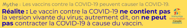 Mythe v. réalité : le vaccin contre la COVID-19 (image de bannière)