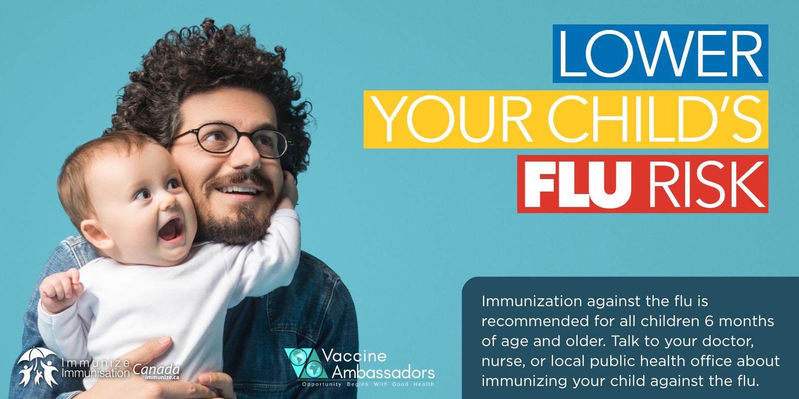 Lower your child's flu risk - children 6 months and older