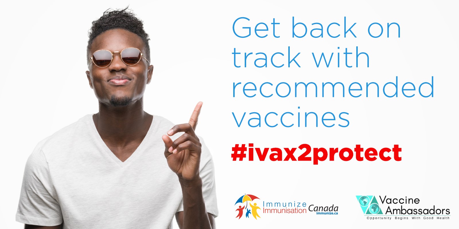 Young adults: Get back on track with recommended vaccinations. 