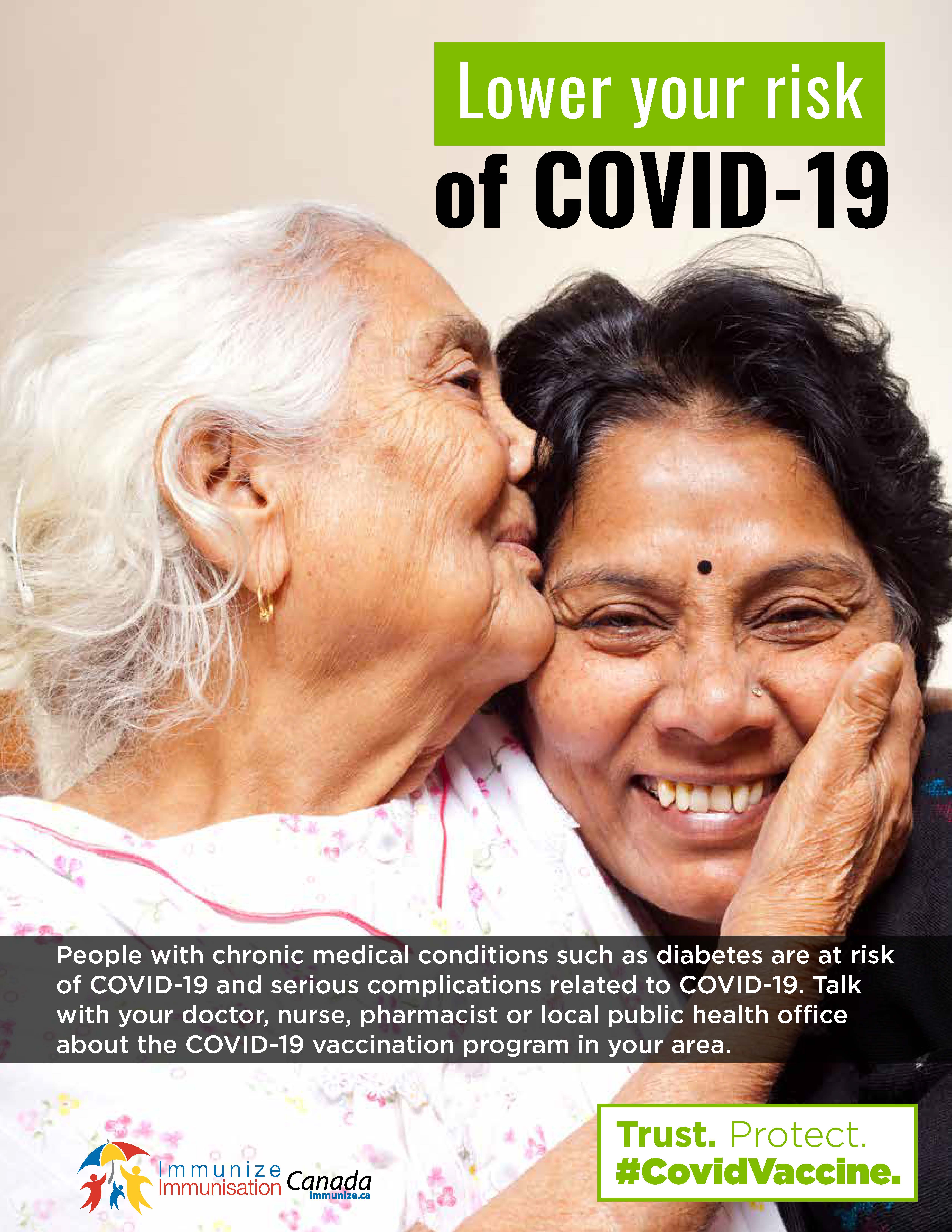 Lower your risk of COVID-19: people with chronic conditions