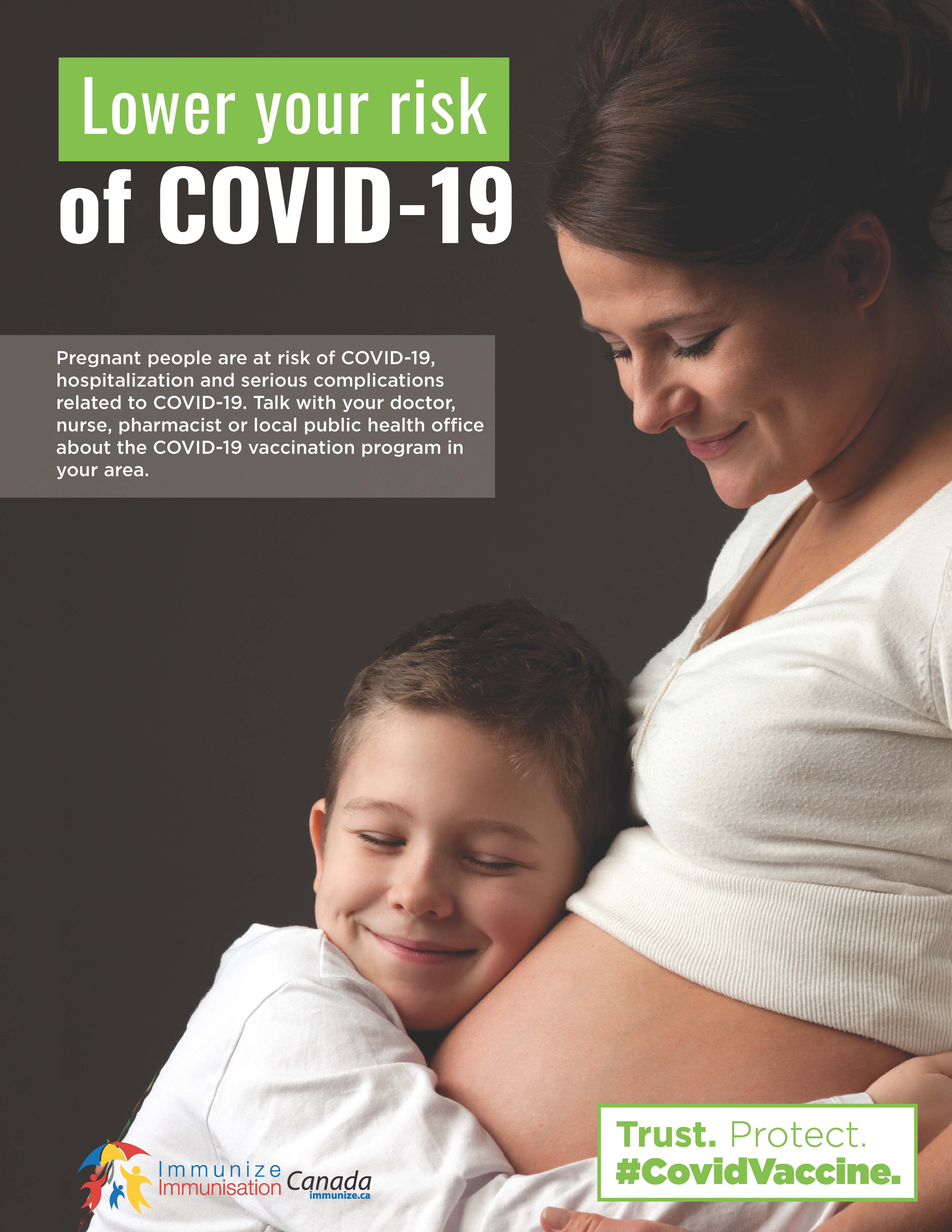 Lower your risk of COVID-19: pregnant people