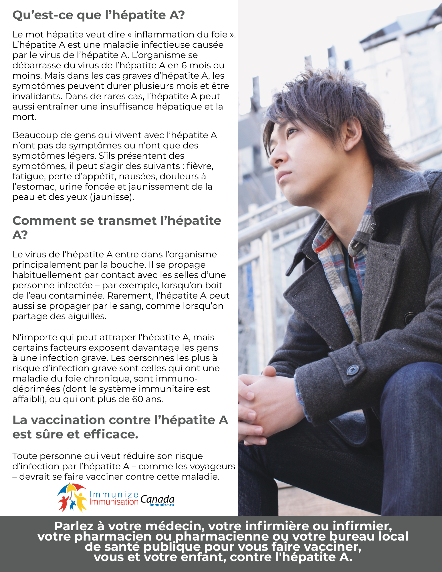 Qu'est-ce que l'hépatite A? (affiche 1)