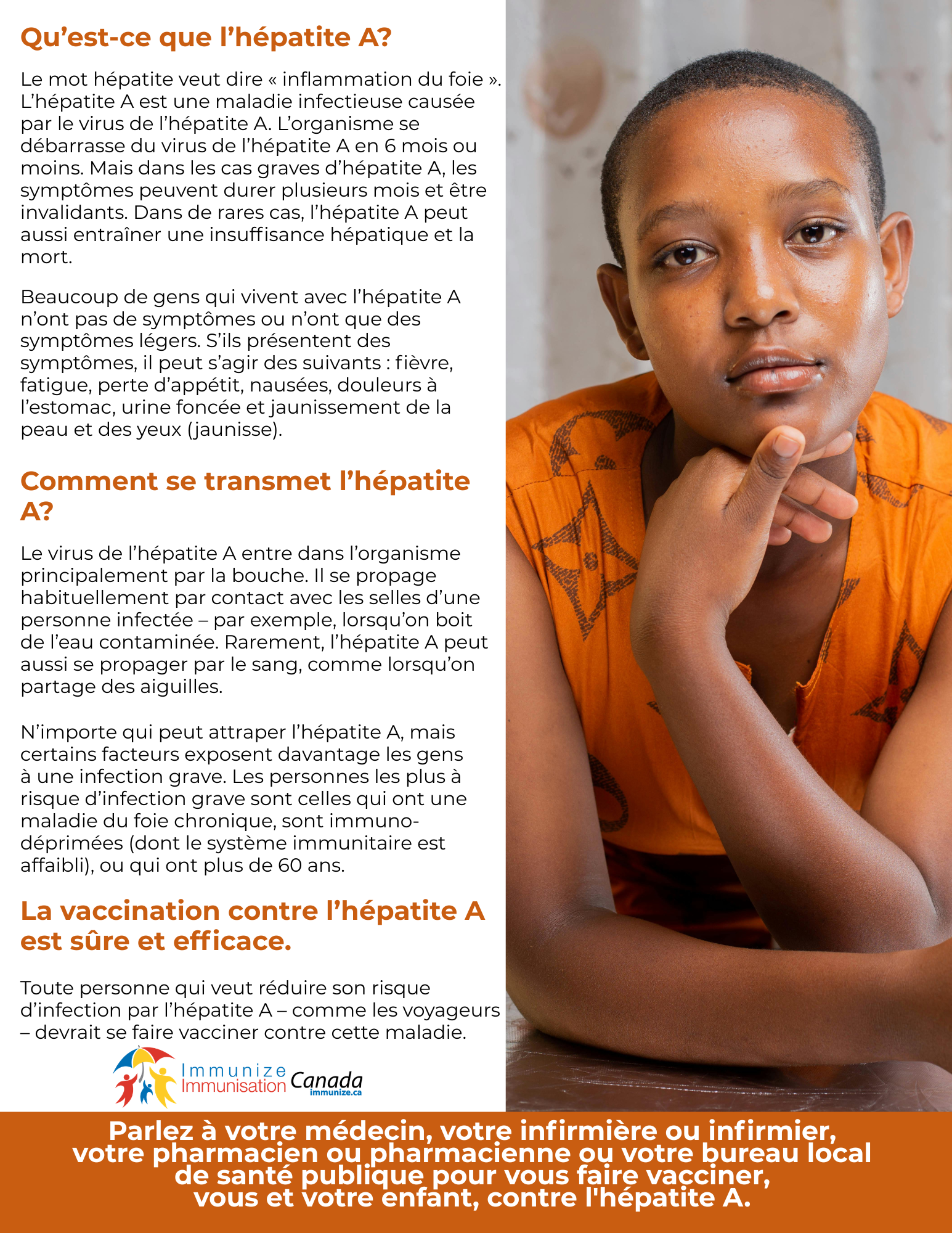 Qu'est-ce que l'hépatite A? (affiche 2)