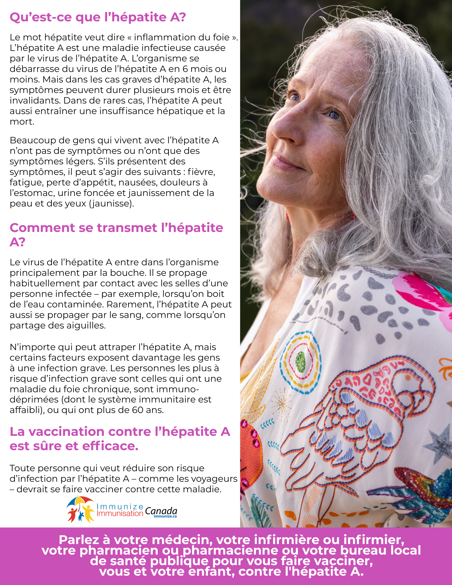 Qu'est-ce que l'hépatite A? (affiche 4)