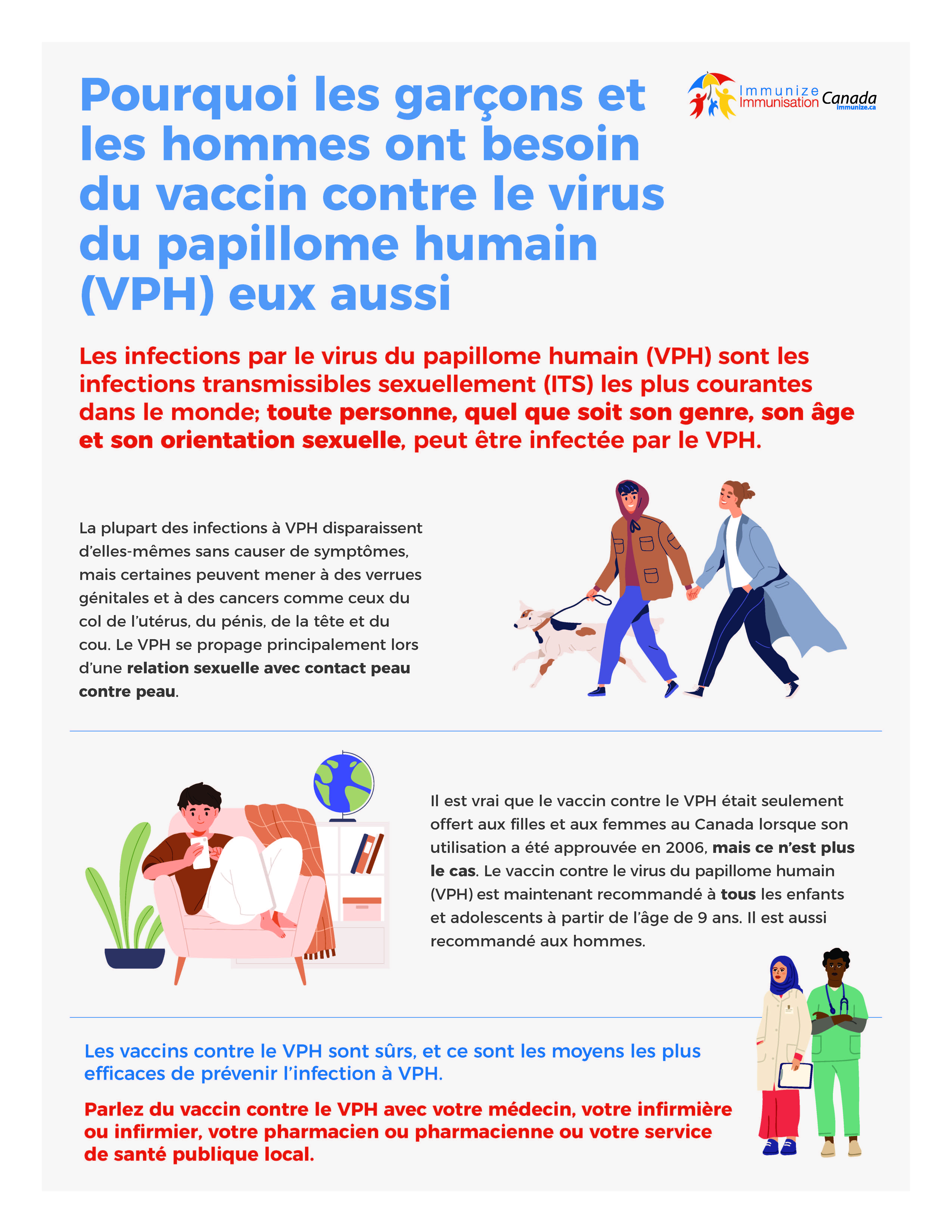 Pourquoi les garçons et les hommes ont besoin du vaccin contre le virus du papillome humain (VPH) eux aussi
