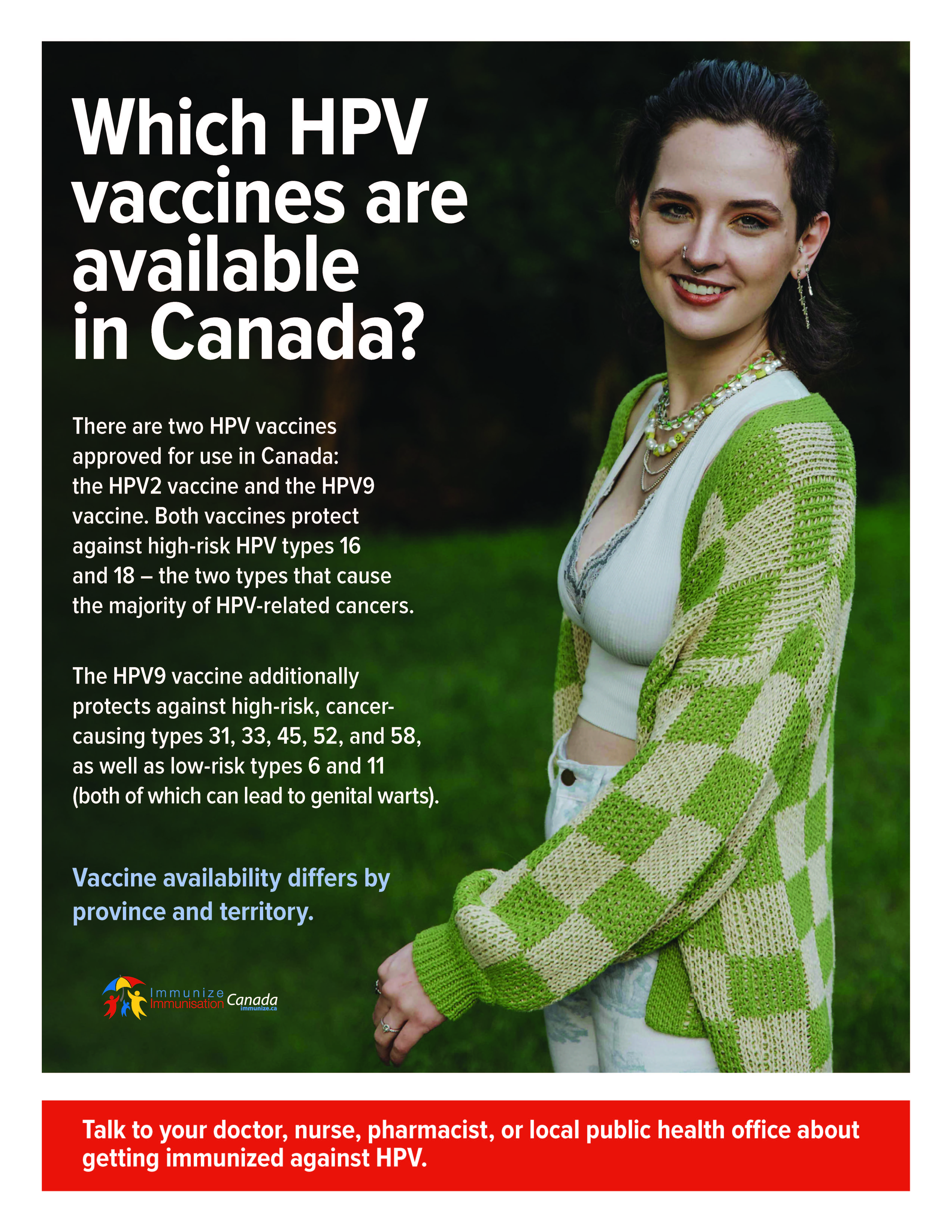 Which HPV vaccines are available in Canada? - poster