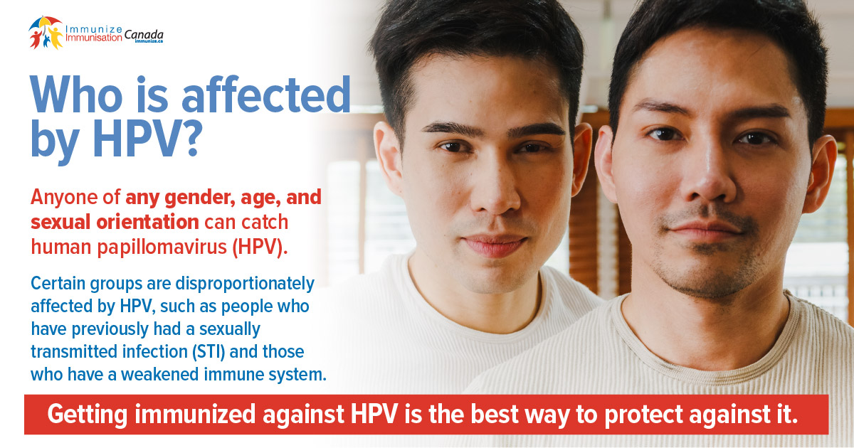 Who is affected by HPV? (social media image for Facebook)