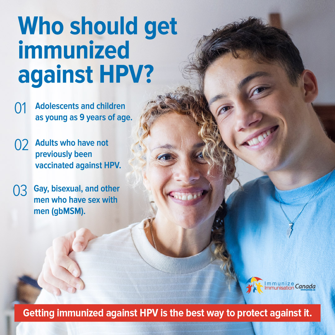 Who should get immunized against HPV? (social media image for Instagram)