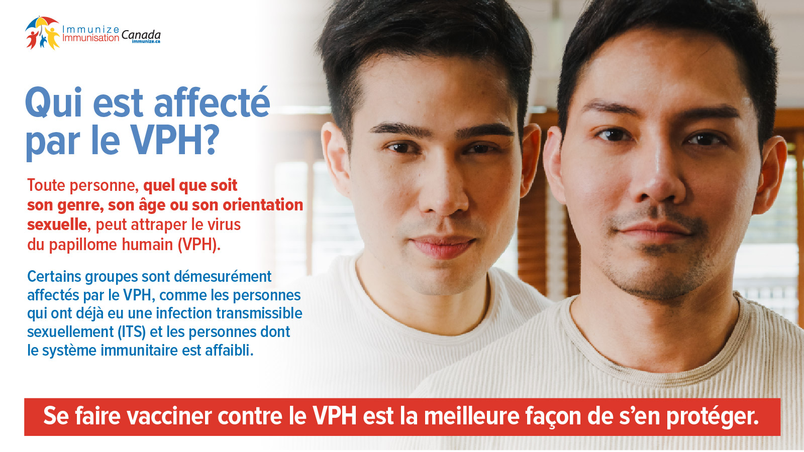 Qui est affecté par le VPH? (image pour médias sociaux - Twitter)
