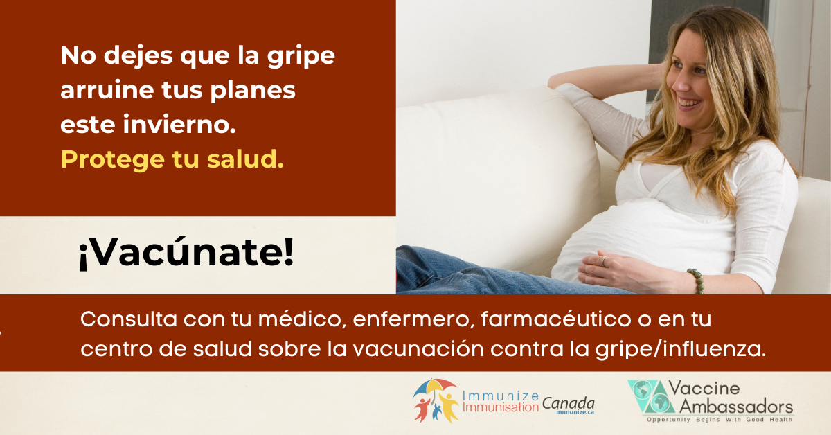 Don't let the flu get you down this season - pregnancy - image for Facebook in Spanish