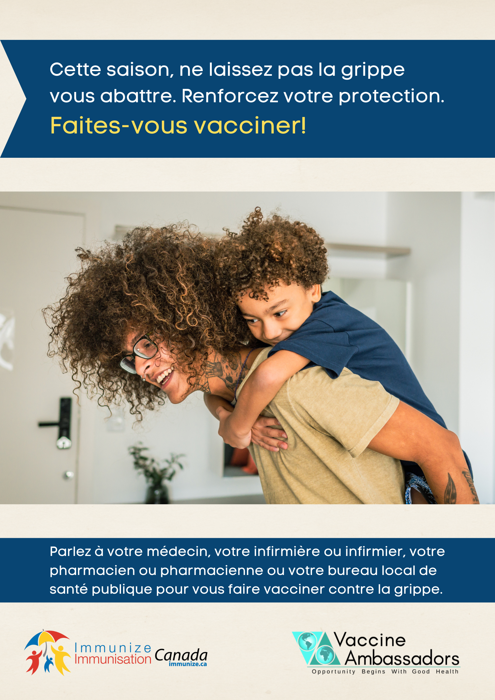 Cette saison, ne laissez pas la grippe vous abattre - affiche 2 - enfants